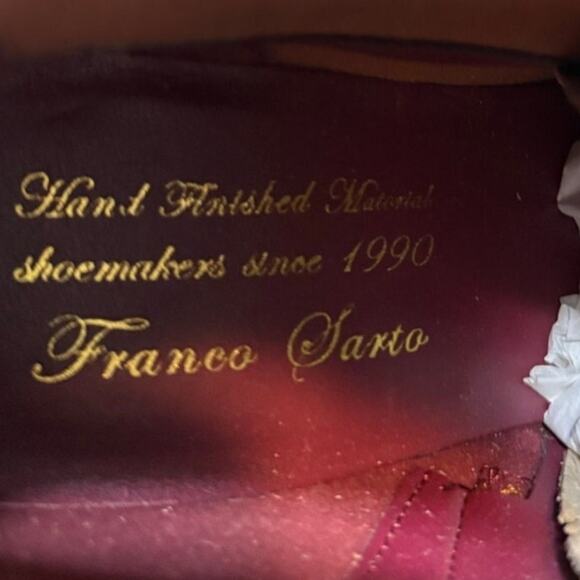 Franco Sarto Trent Women’s Ankle Boots Russet Brown Suede Leather Sz 7.5 WNWB - Picture 16 of 16